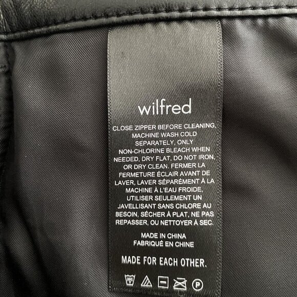 Wilfred Aritzia Black Melina Faux Leather Pants - Picture 12 of 13